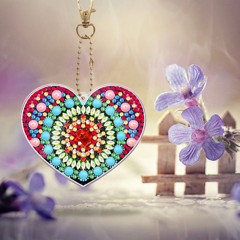 Heart Maze Keychain Ornaments (2 pack) - Diamond Painting Accessories