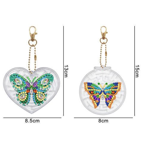 Heart Maze Keychain Ornaments (2 pack) - Diamond Painting Accessories