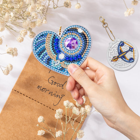 Heart Maze Keychain Ornaments (2 pack) - Diamond Painting Accessories