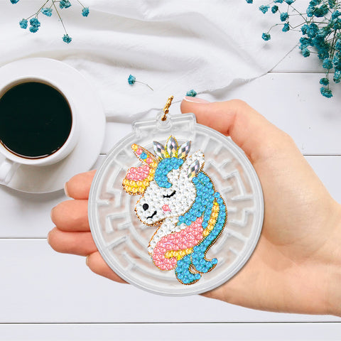 Unicorn Keychain Ornaments (2 pack) - Diamond Painting Accessories