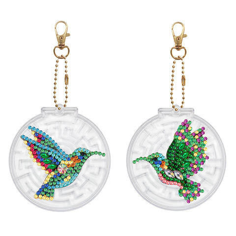 Bird Keychain Ornaments (2 pack) - Diamond Painting Accessories