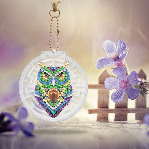 Owl Keychain Ornaments (2 pack) - Diamond Painting Accessories