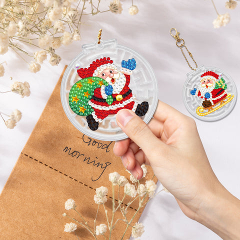 Christmas Keychain Ornaments (2 pack) - Diamond Painting Accessories
