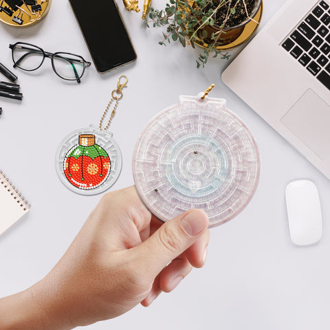 Christmas Keychain Ornaments (2 pack) - Diamond Painting Accessories