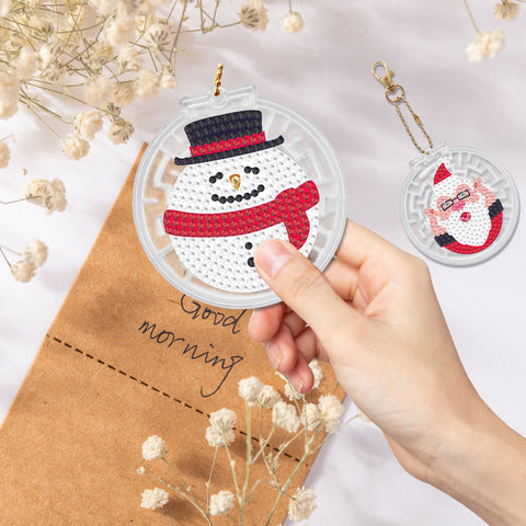 Christmas Keychain Ornaments (2 pack) - Diamond Painting Accessories