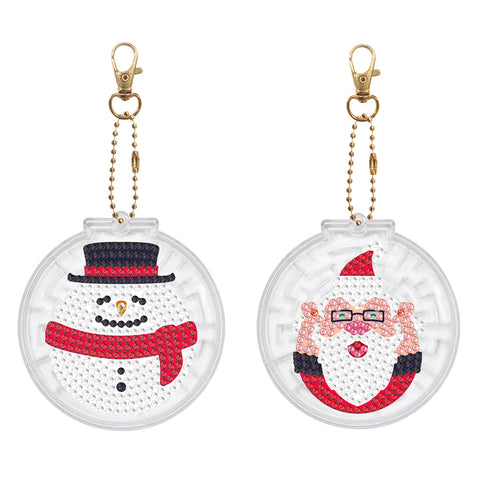 Christmas Keychain Ornaments (2 pack) - Diamond Painting Accessories