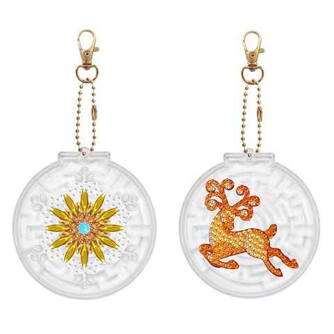Christmas Keychain Ornaments (2 pack) - Diamond Painting Accessories