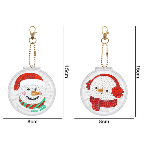 Christmas Keychain Ornaments (2 pack) - Diamond Painting Accessories