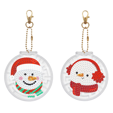 Christmas Keychain Ornaments (2 pack) - Diamond Painting Accessories