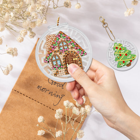 Christmas Keychain Ornaments (2 pack) - Diamond Painting Accessories