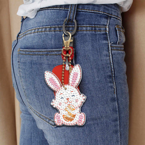 Easter Rabbit Keychain (8 pack) - Diamond Painting Accessories