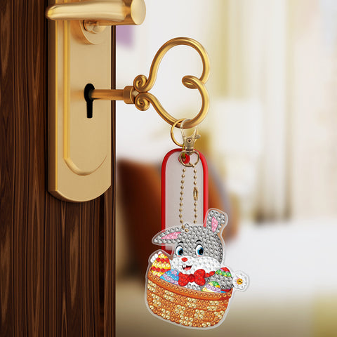 Easter Rabbit Keychain (8 pack) - Diamond Painting Accessories