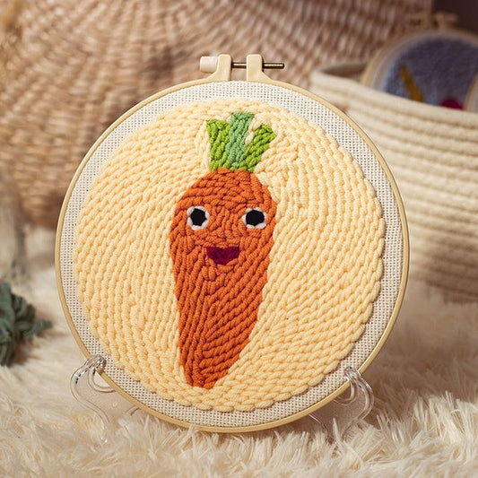 Happy Carrot - Punch Needle Kit