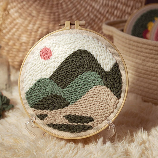 Sunny Mountains - Punch Needle Kit