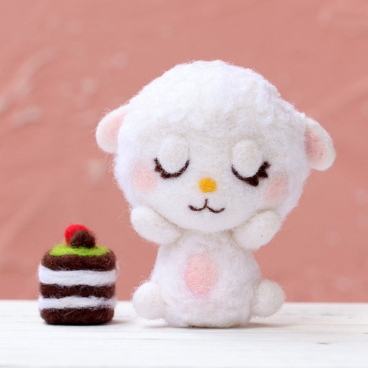 Sleeping Sheep - DIY Felt Painting Kit