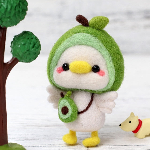 Avocado Duck- DIY Felt Painting Kit