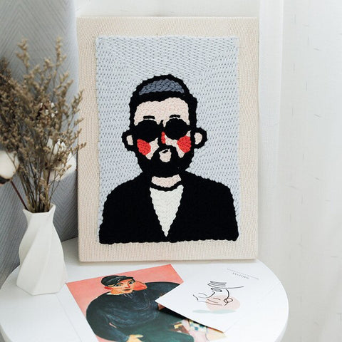 Man In Black - Punch Needle Kit