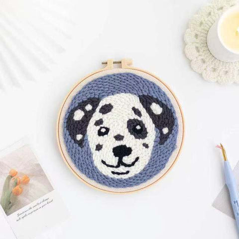 Dalmatian Dog- Punch Needle Kit