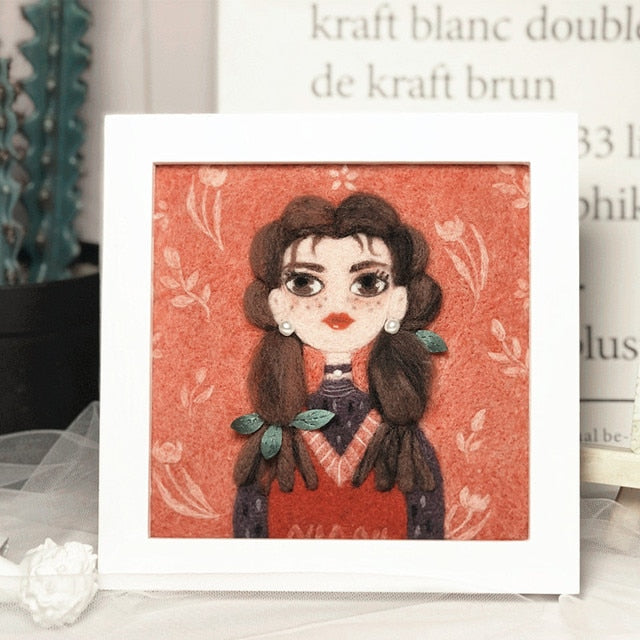 Pretty Girl - DIY Felt Painting Kit