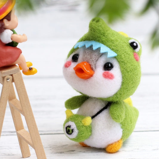 Dinosaur Penguin - DIY Felt Painting Kit
