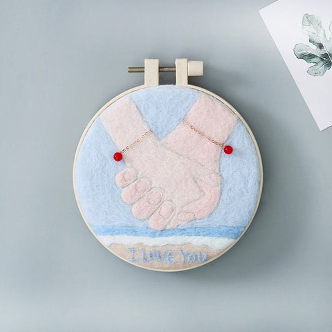 I love you - DIY Felt Painting Kit