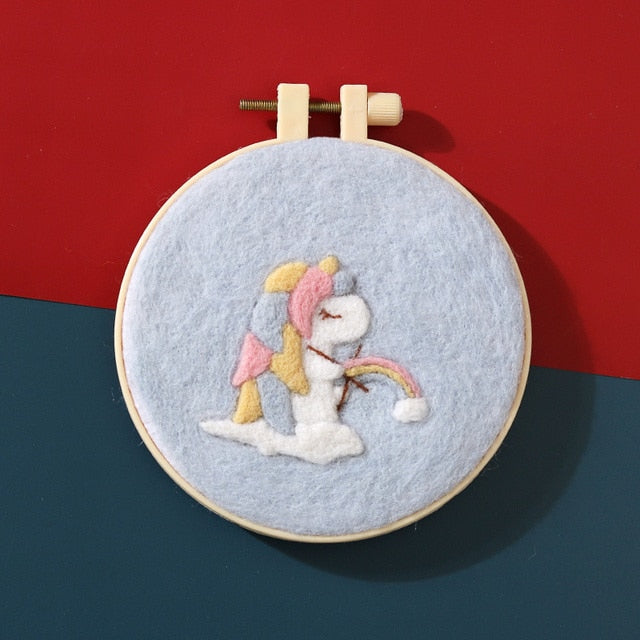 Rainbow Unicorn - DIY Felt Painting Kit